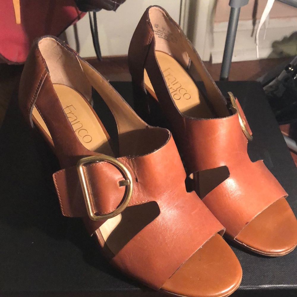 Franco Sarto Brown Heels